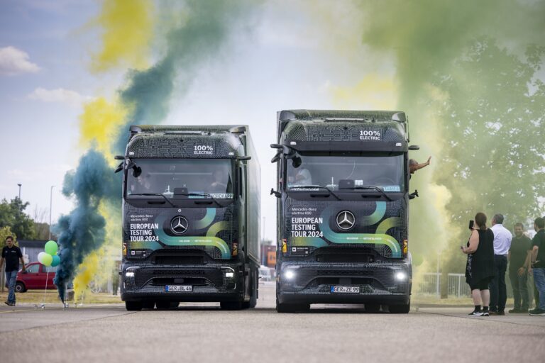 Ponad 15 tysięcy kilometrów z napędem w pełni elektrycznym: Mercedes-Benz eActros 600 z powodzeniem zakończył swój testowy przejazd przez Europę 