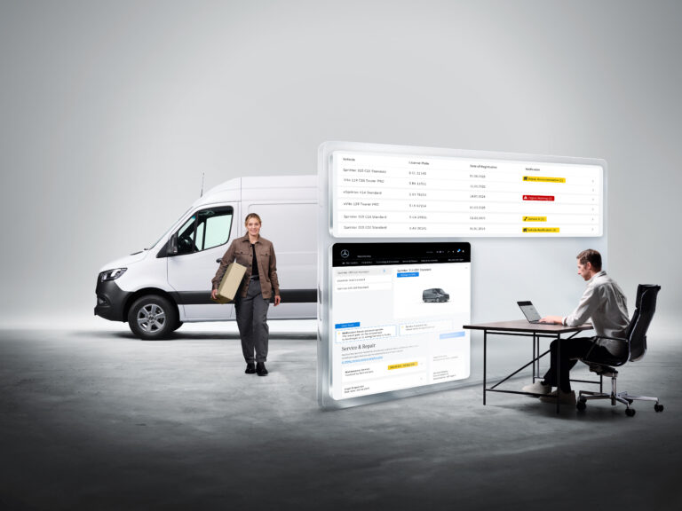 Diagnostyka w czasie rzeczywistym od Mercedes-Benz Vans: Van Uptime Monitor dla średnich i dużych pojazdów użytkowych